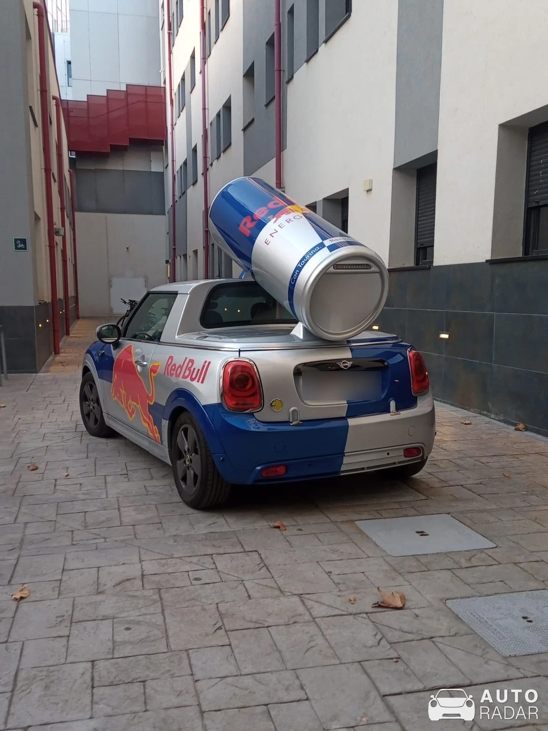Mini Cooper Red Bull spotted in Barcelona, Spain