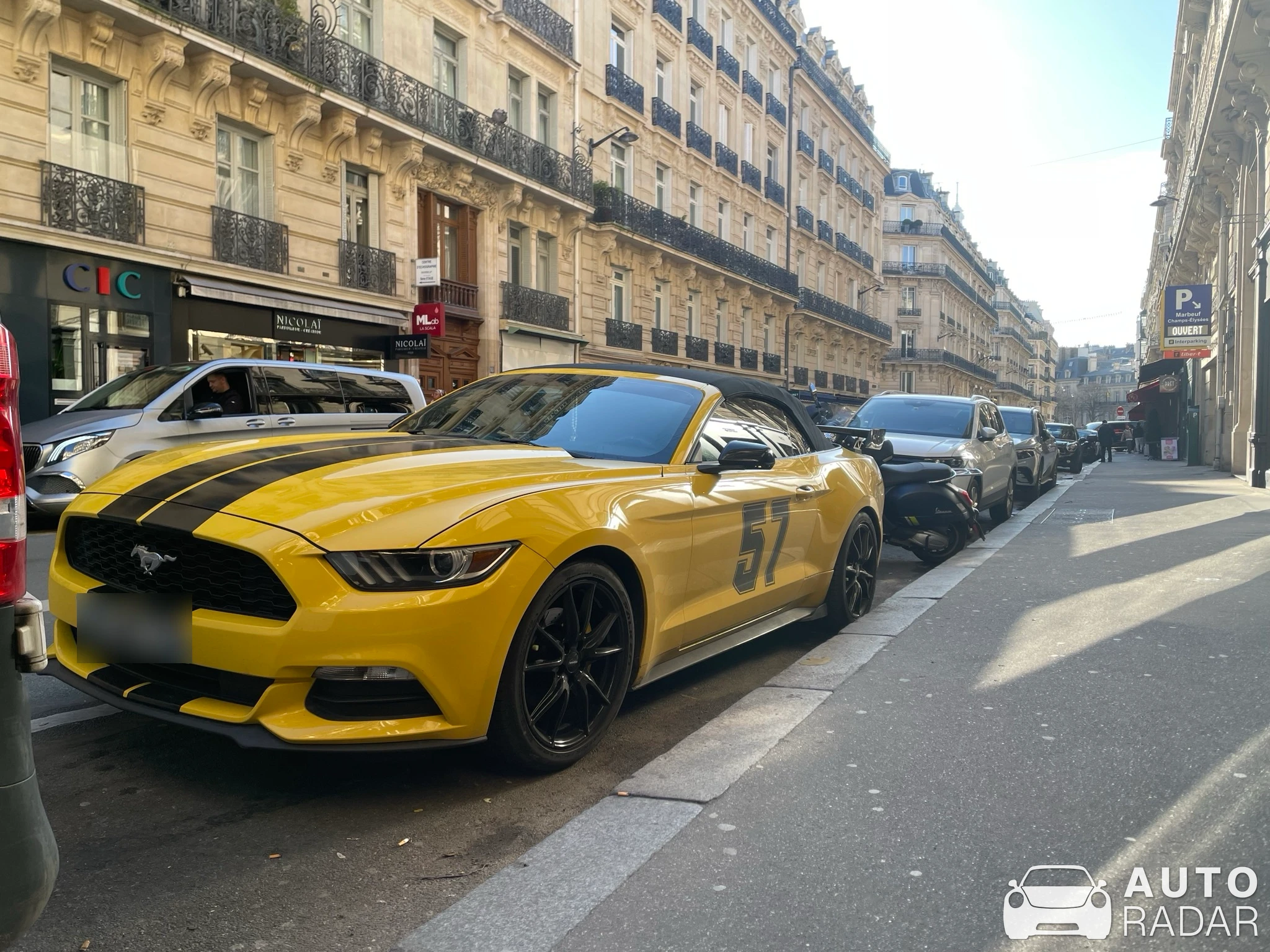 Ford Mustang GT Convertible spotted in Paris, France