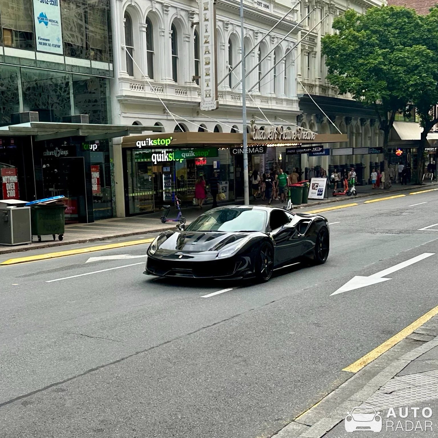 Ferrari 488 Pista spotted in Brisbane City, Australia