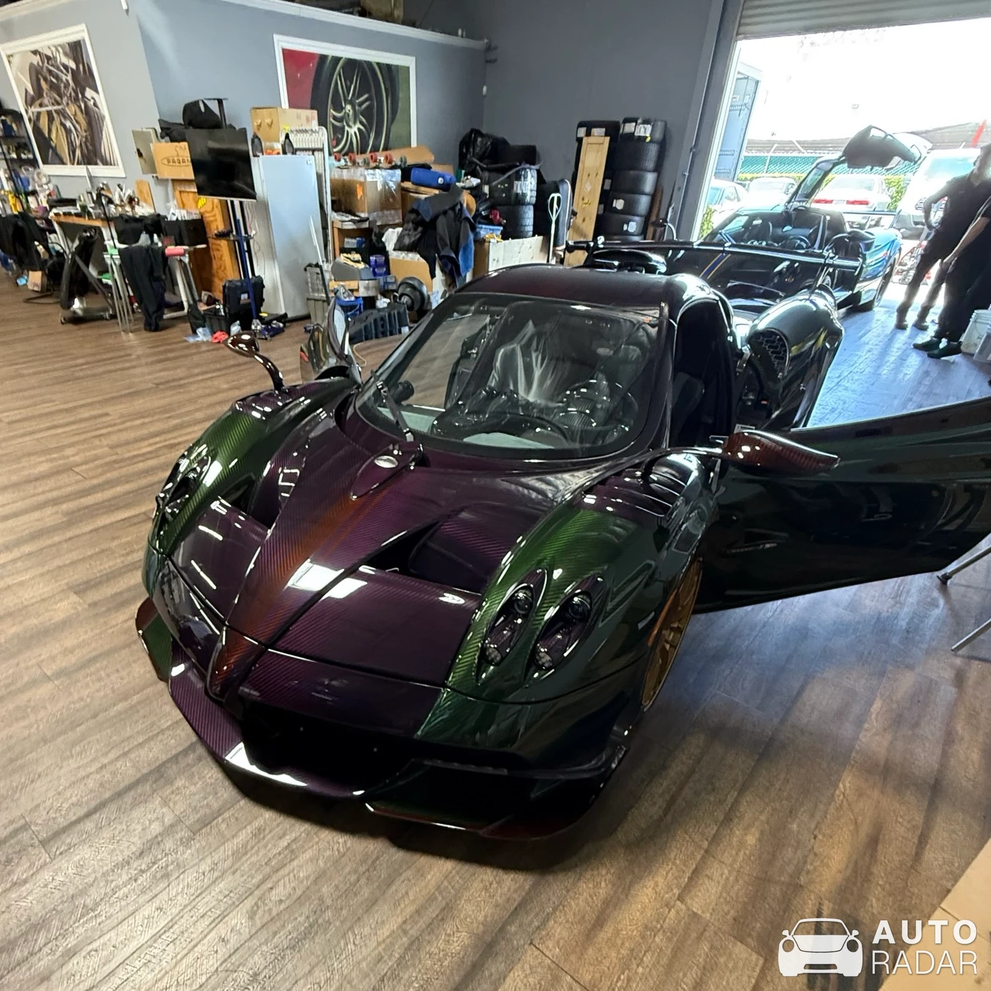 Pagani Huayra Roadster BC Diamante Tricolore spotted in Costa Mesa