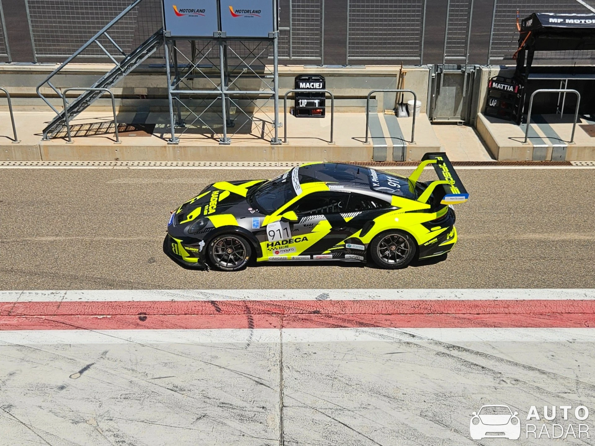 Porsche 992 GT3 Cup spotted in Teruel, Spain