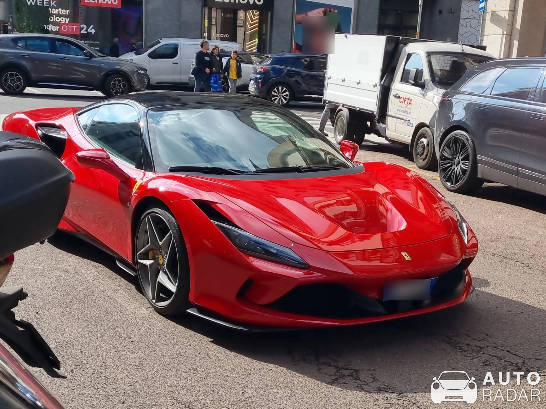 Ferrari F8 Tributo spotted in Milano, Italia