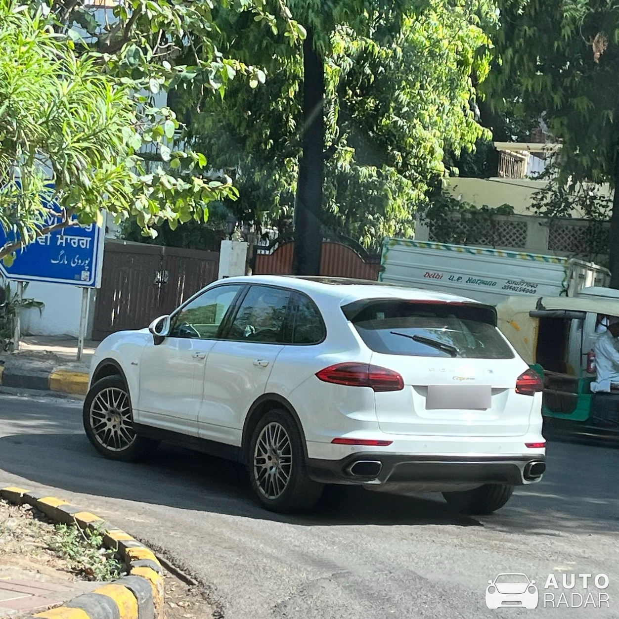 Porsche Cayenne spotted in Gurugram