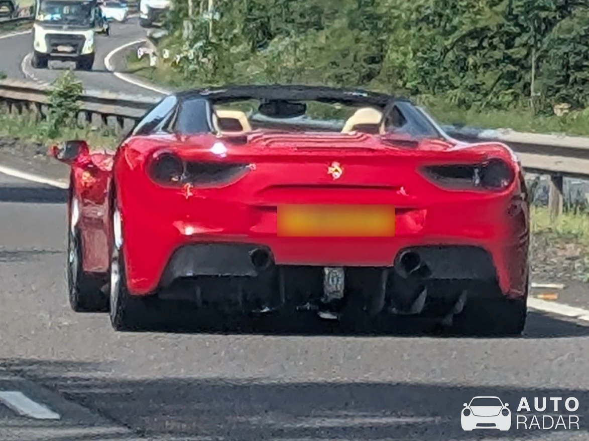 Ferrari 488 Spider spotted in Tamworth