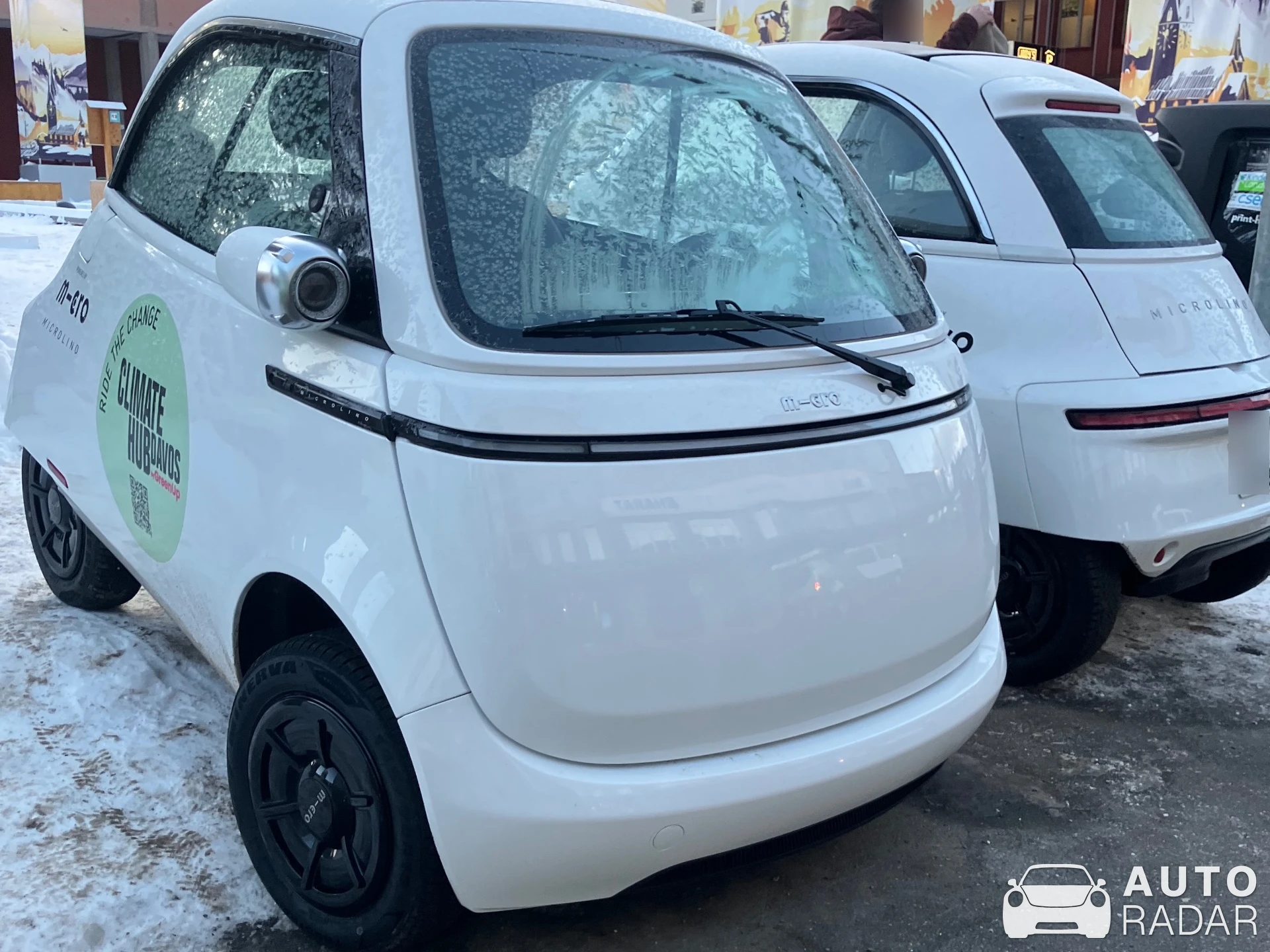 Micro Microlino spotted in Davos, Switzerland