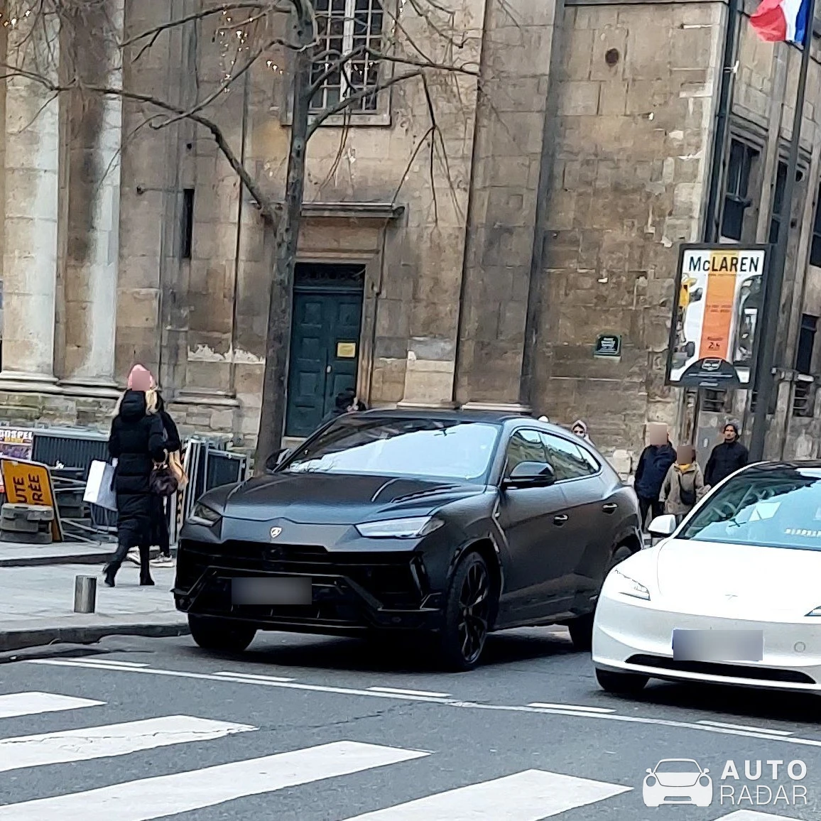 Lamborghini Urus spotted in Paris, France