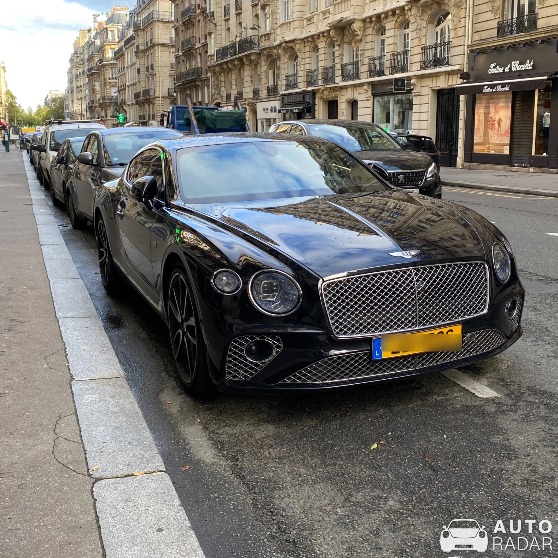 Bentley Continental GT spotted in Paris, France