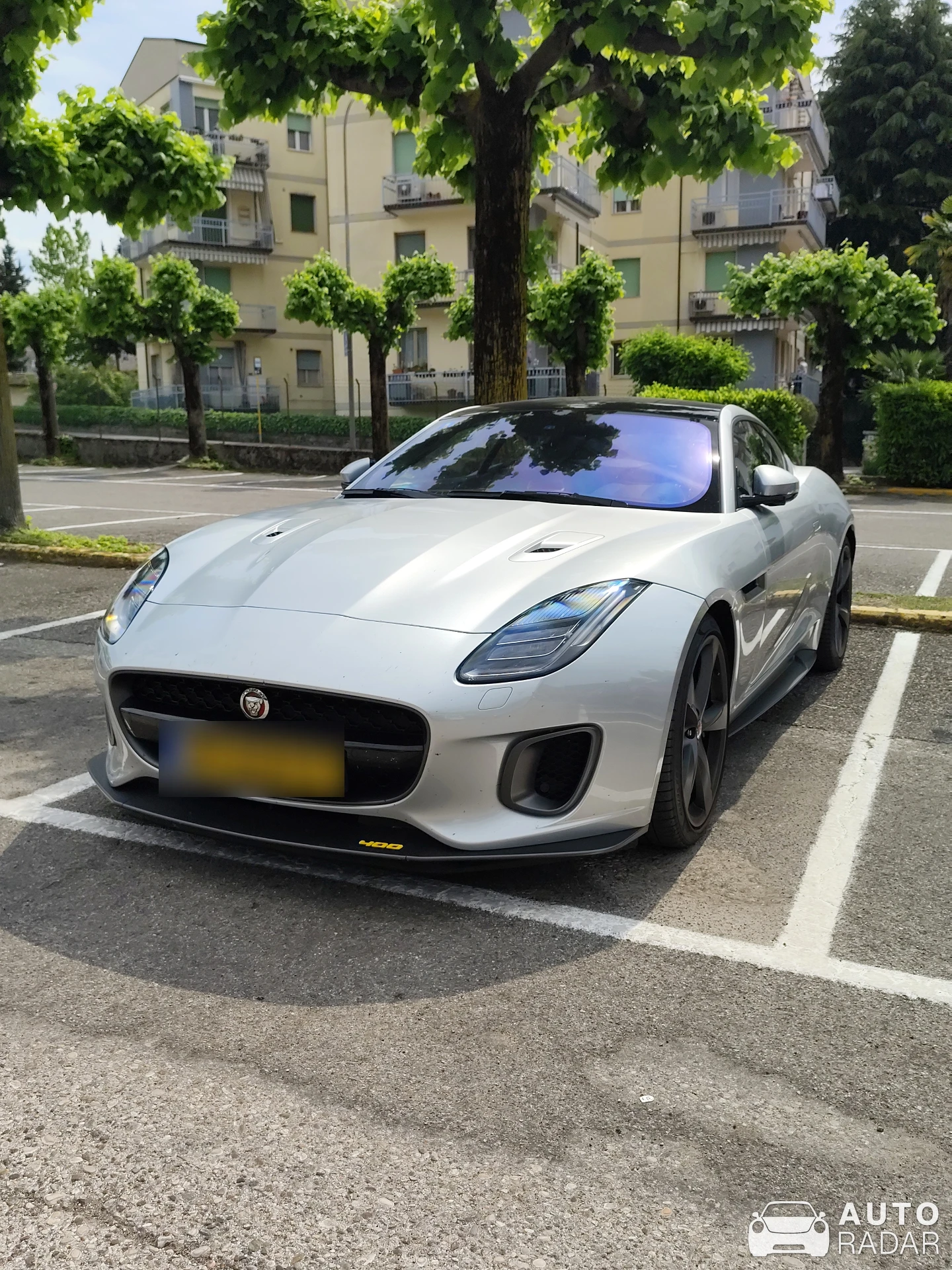 Jaguar F-Type 400 Sport Coupé spotted in Garda
