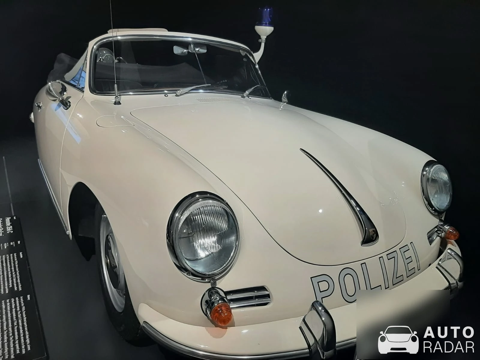 Porsche 356 C Cabriolet Polizei spotted in Vărășeni