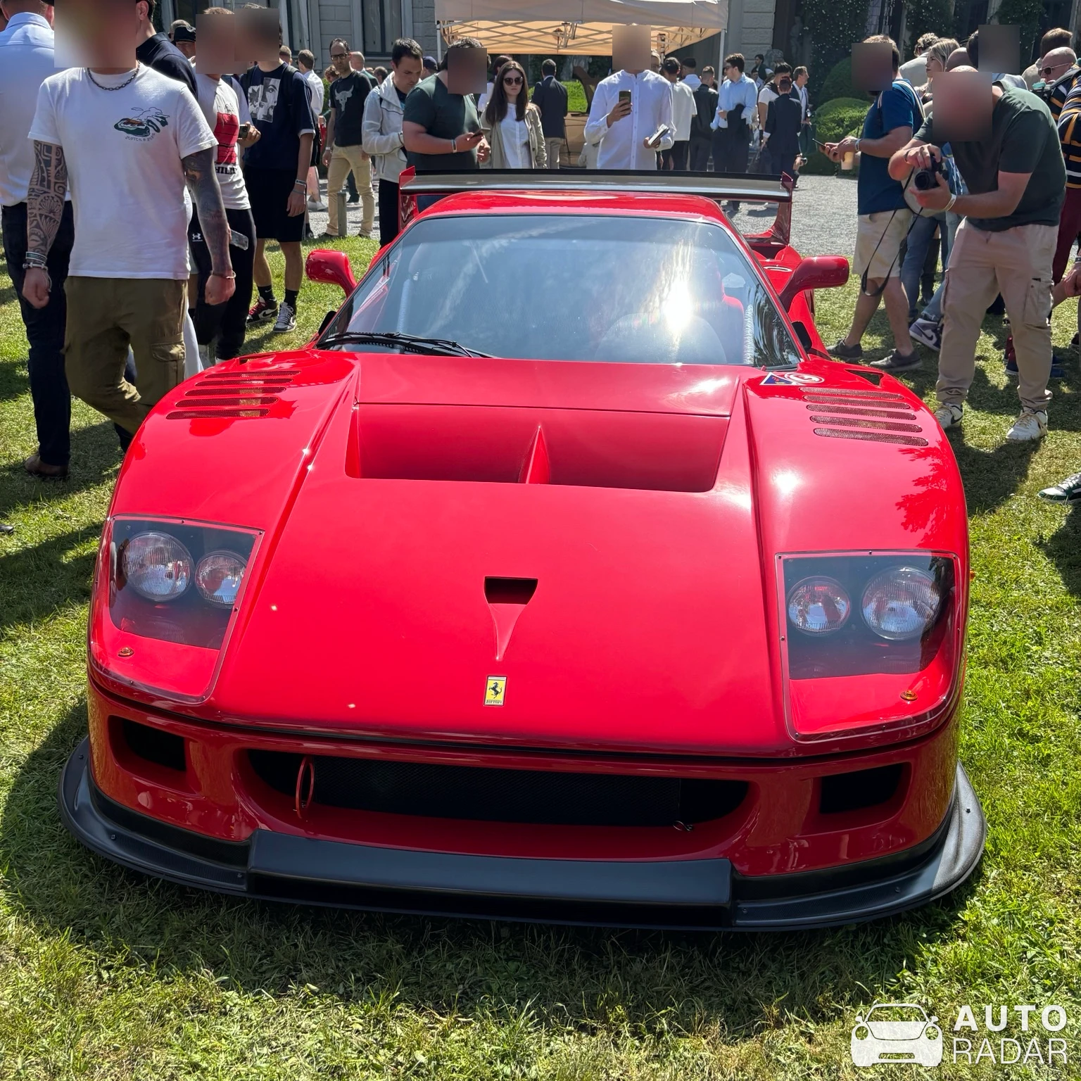 Ferrari F40 GTE spotted in Cernobbio, Italia
