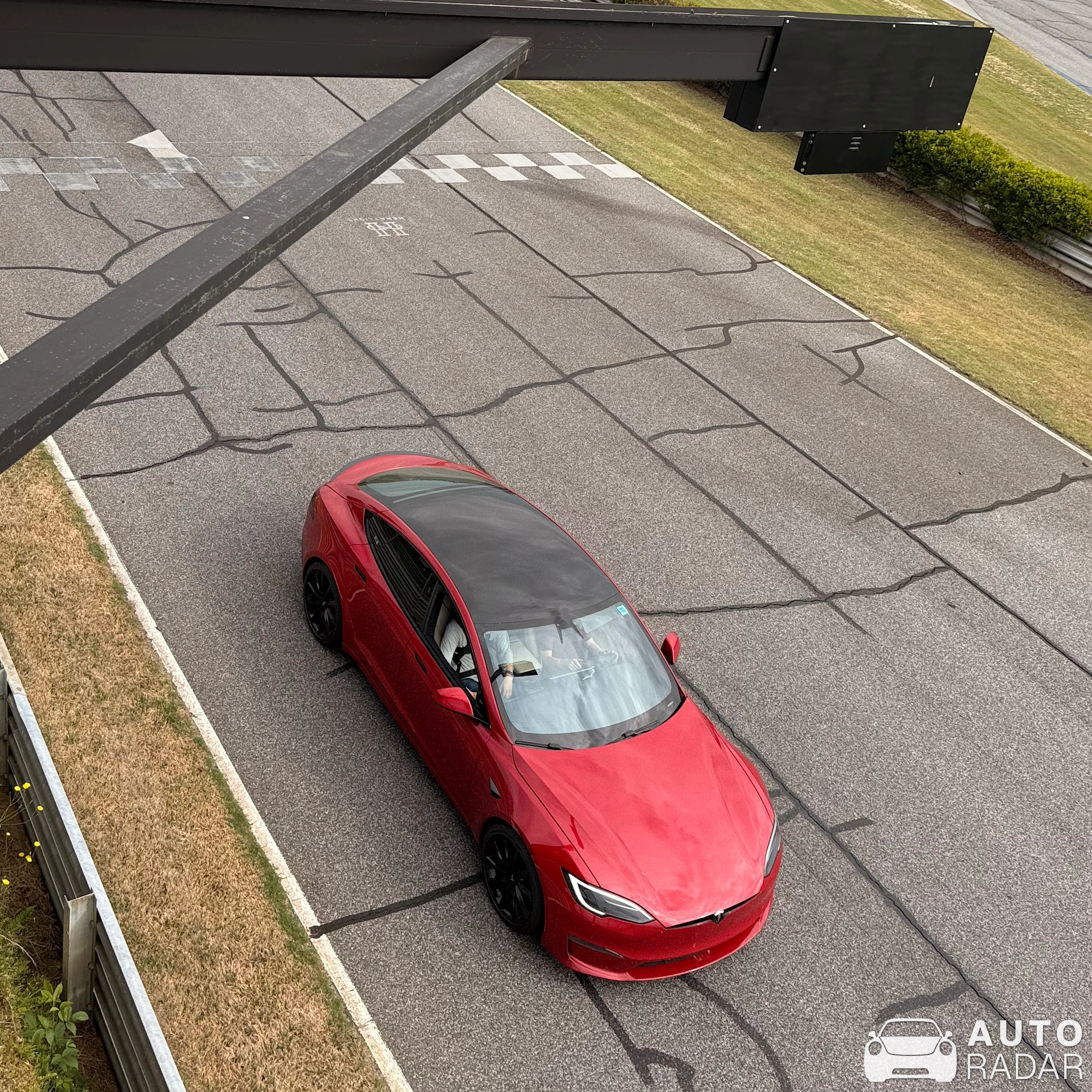 Tesla Model S PLAID spotted in Dawsonville