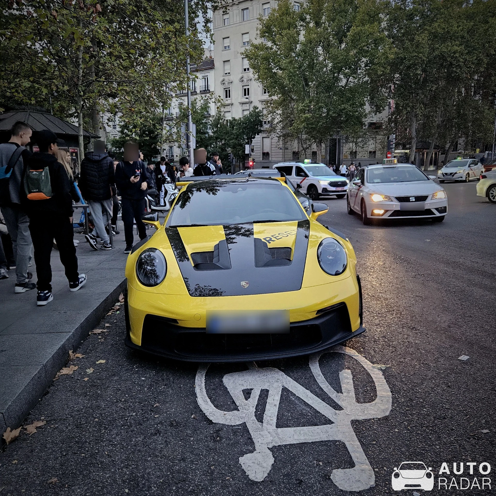 Porsche 992 GT3 RS MkI spotted in Madrid, Spain