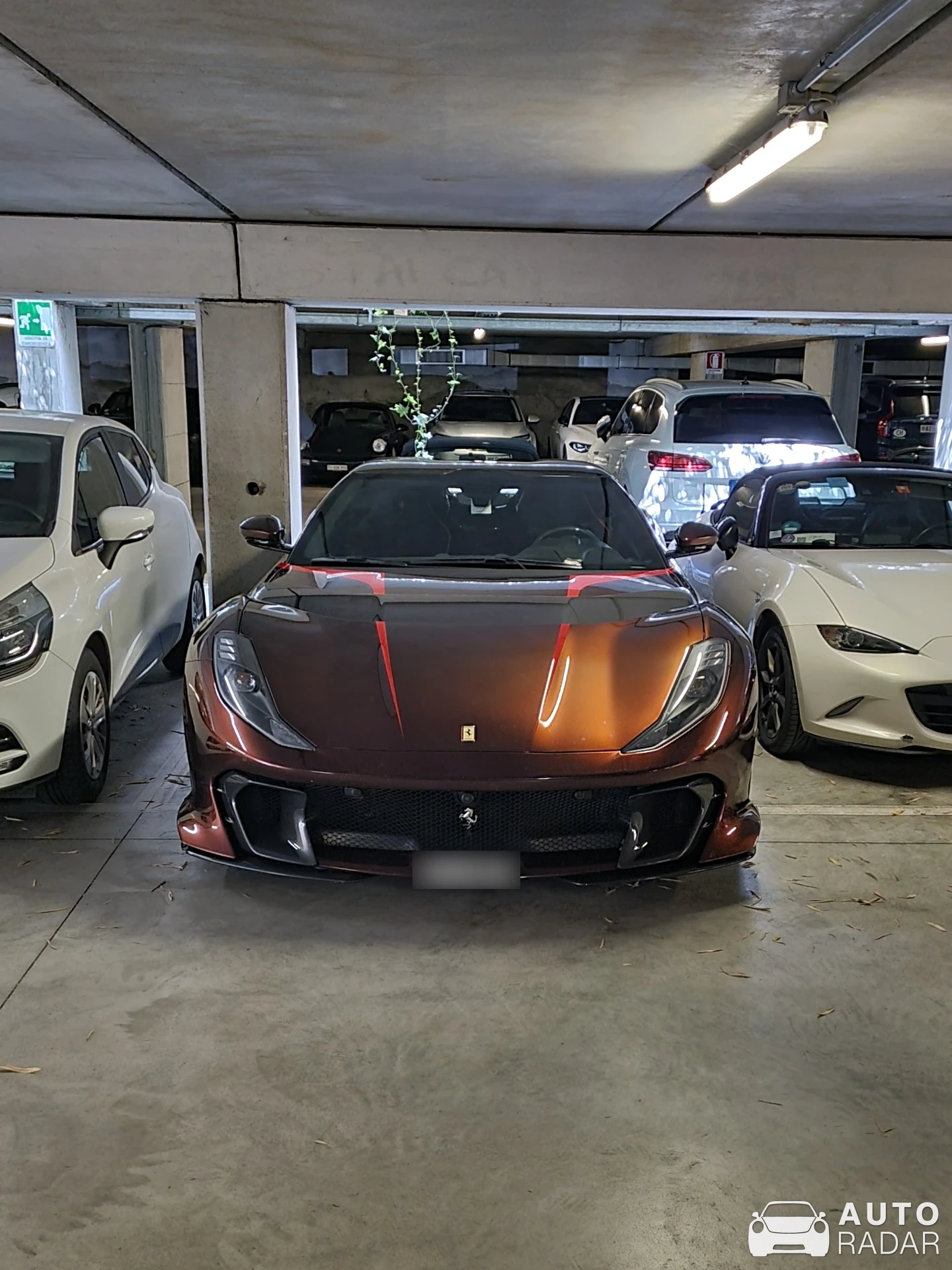 Ferrari 812 Competizione A Cavalcade 10th Anniversary Edition spotted in Como