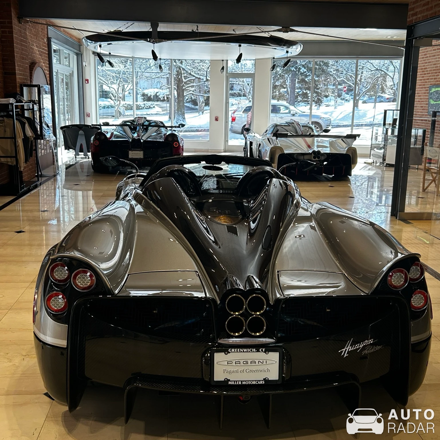 Pagani Huayra Roadster spotted in Greenwich, United States