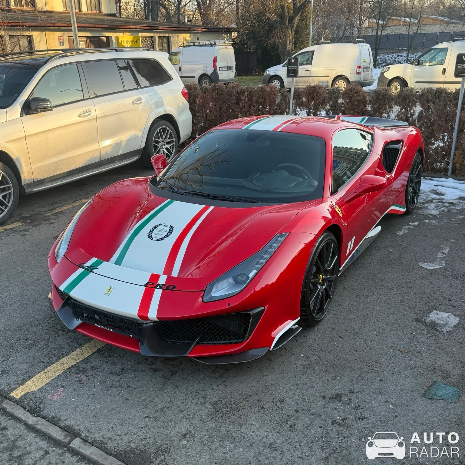 Ferrari 488 Pista Piloti spotted in Praha 9, Czechia