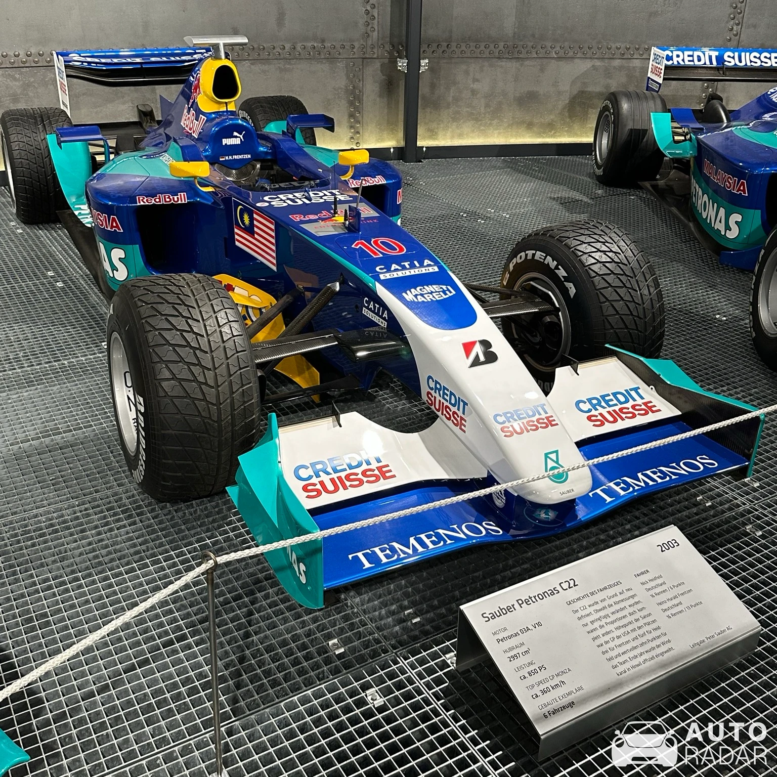 Sauber C22 spotted in Romanshorn