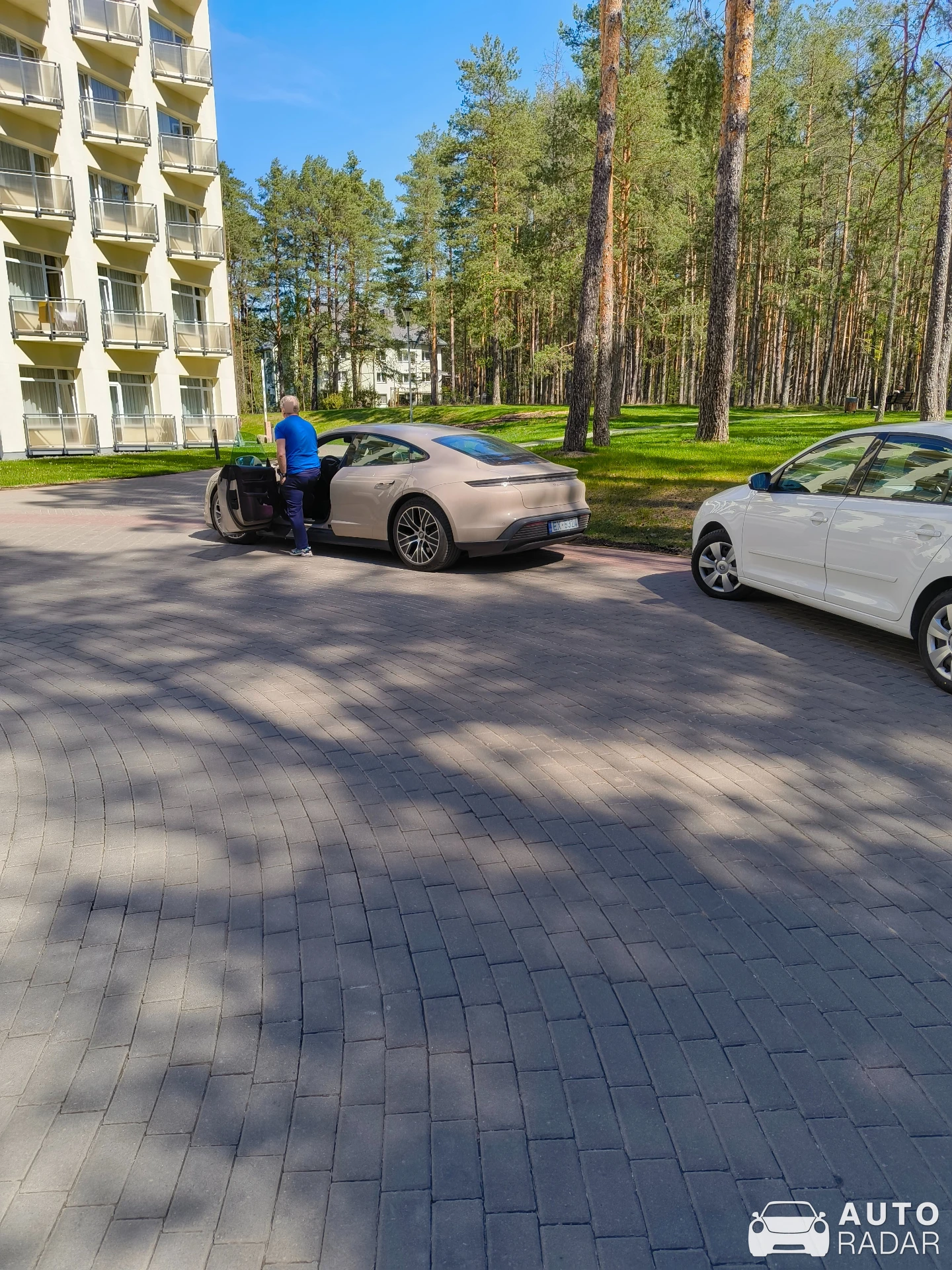 Porsche Taycan spotted in Druskininkai