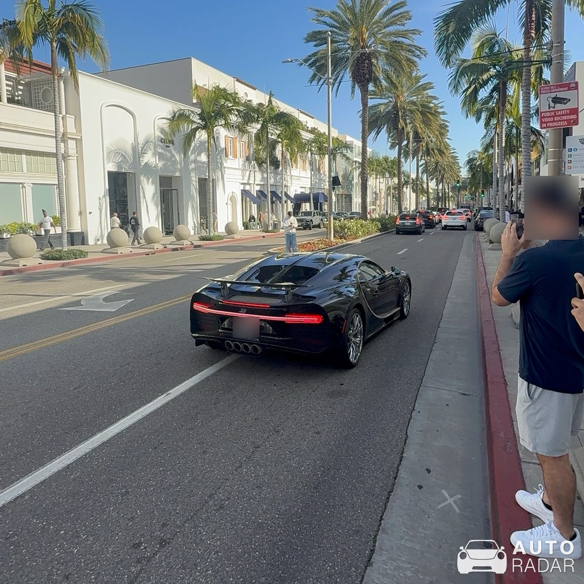 Bugatti Chiron Sport Noire Élégance spotted in Beverly Hills