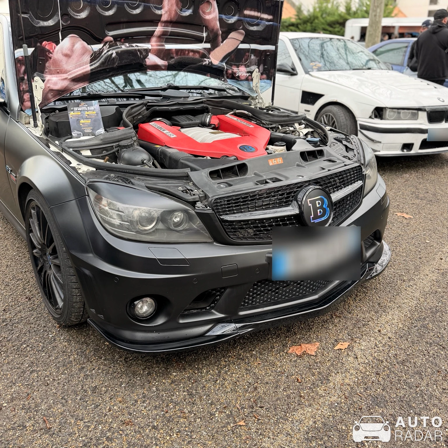 Mercedes-Benz Brabus C 63 Coupe W204 spotted in Nîmes