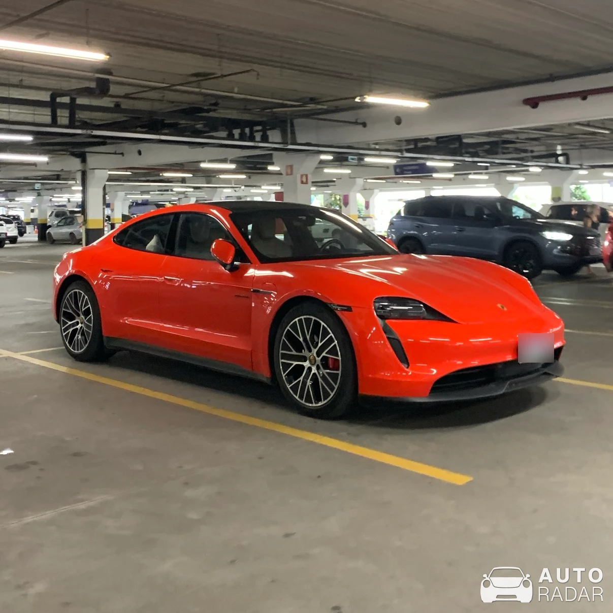 Porsche Taycan 4S spotted in Balneário Camboriú