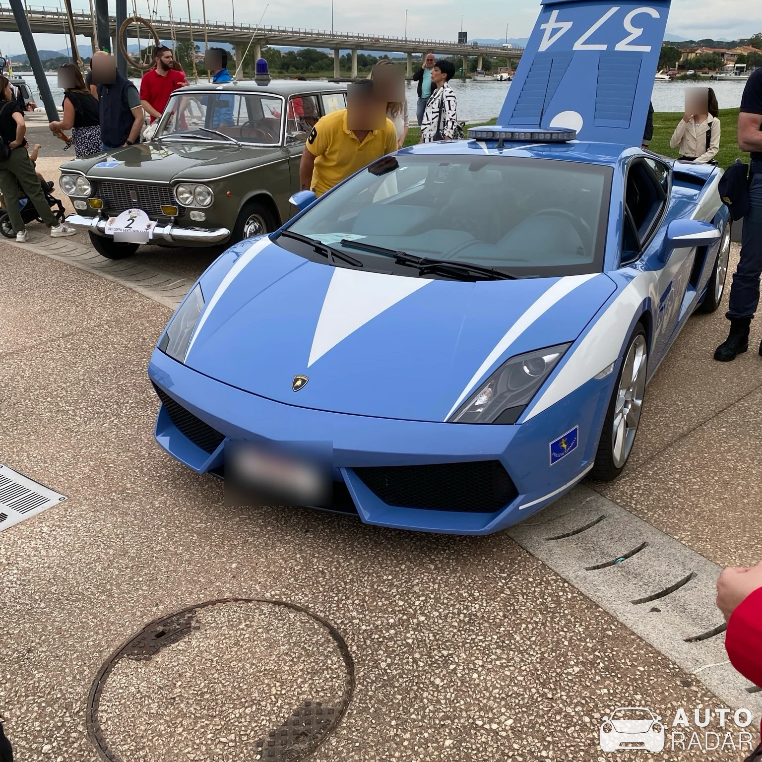 Lamborghini Gallardo Polizia spotted in Olbia