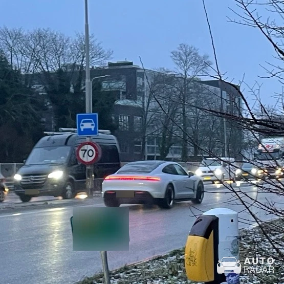 Porsche Taycan 4S spotted in Alkmaar, Nederland