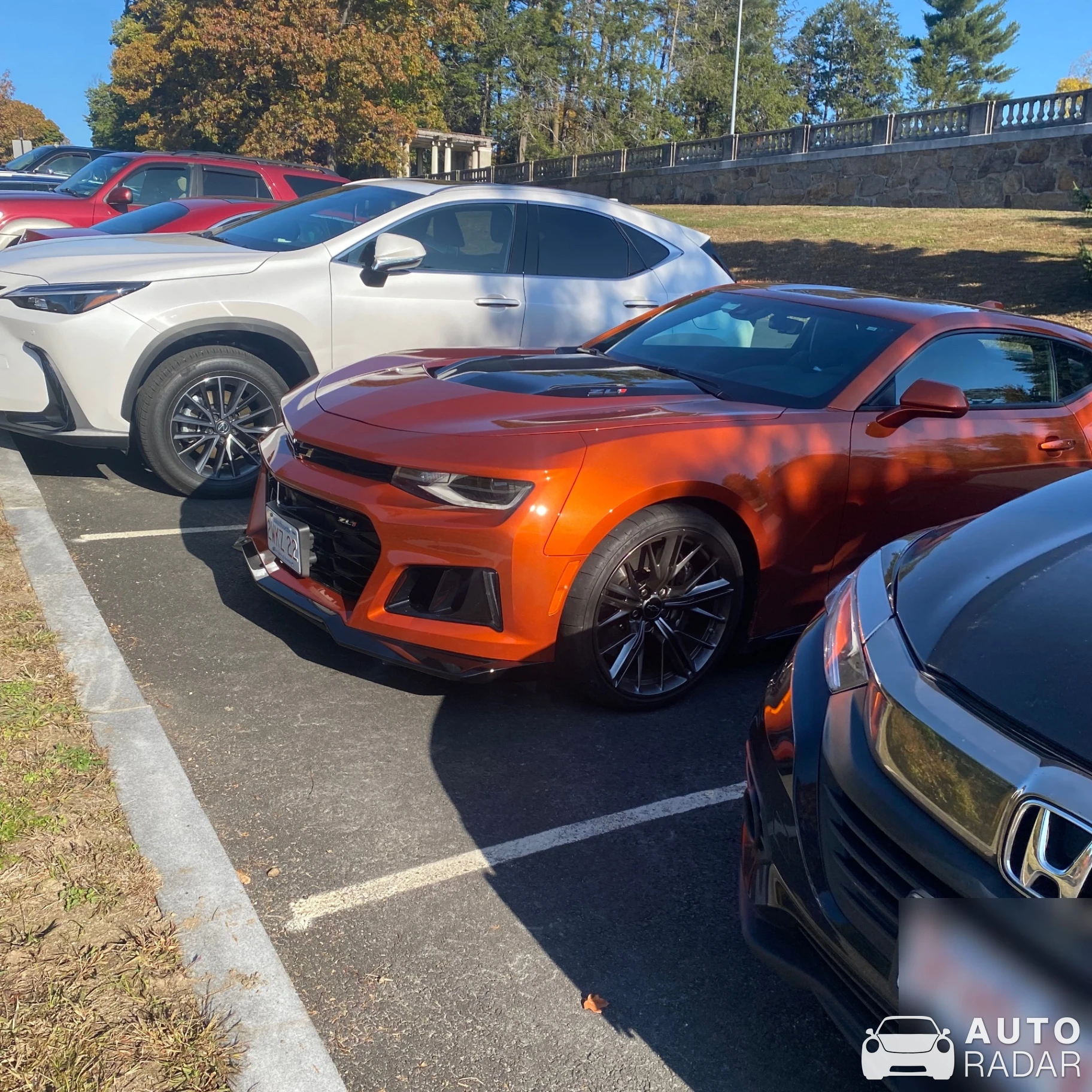 Chevrolet Camaro ZL1 spotted in Brookline, United States