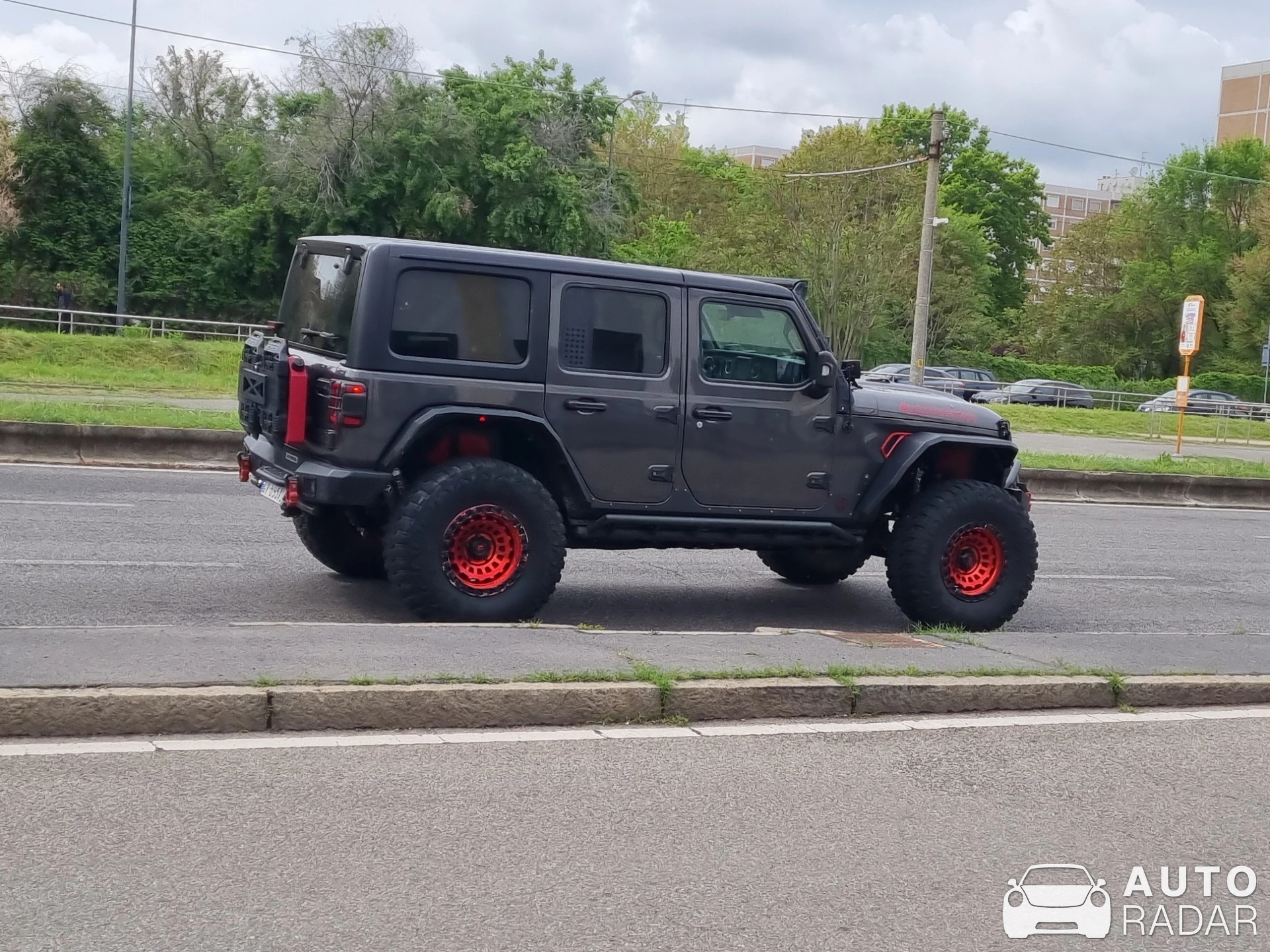 Jeep Wrangler Rubicon spotted in Milano