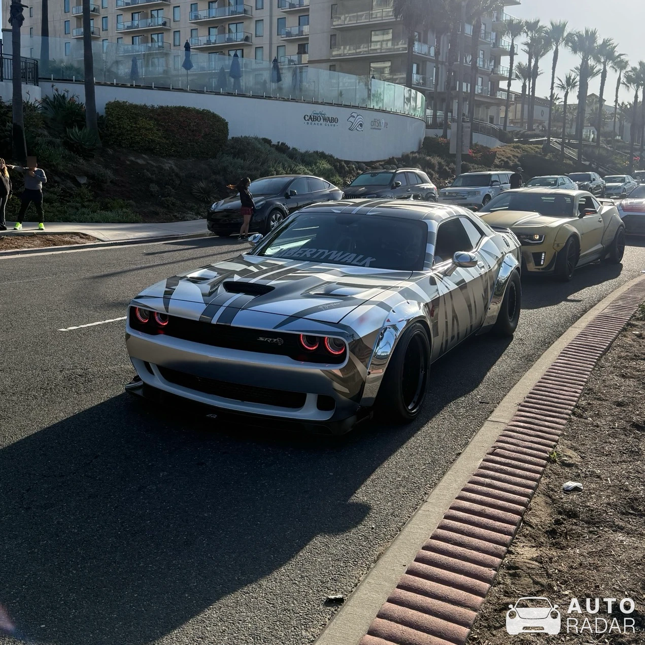 Dodge Challenger SRT Hellcat Liberty Walk Widebody spotted in Huntington Beach