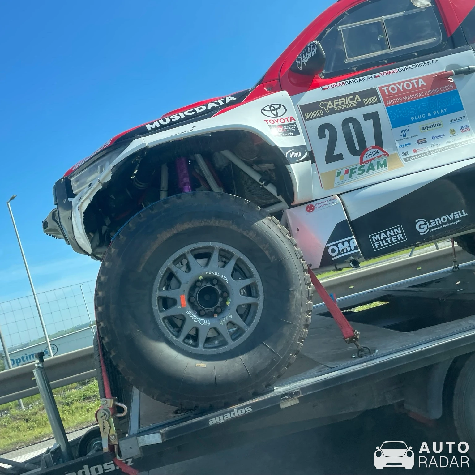 Toyota GR DKR Hilux EVO T1U spotted