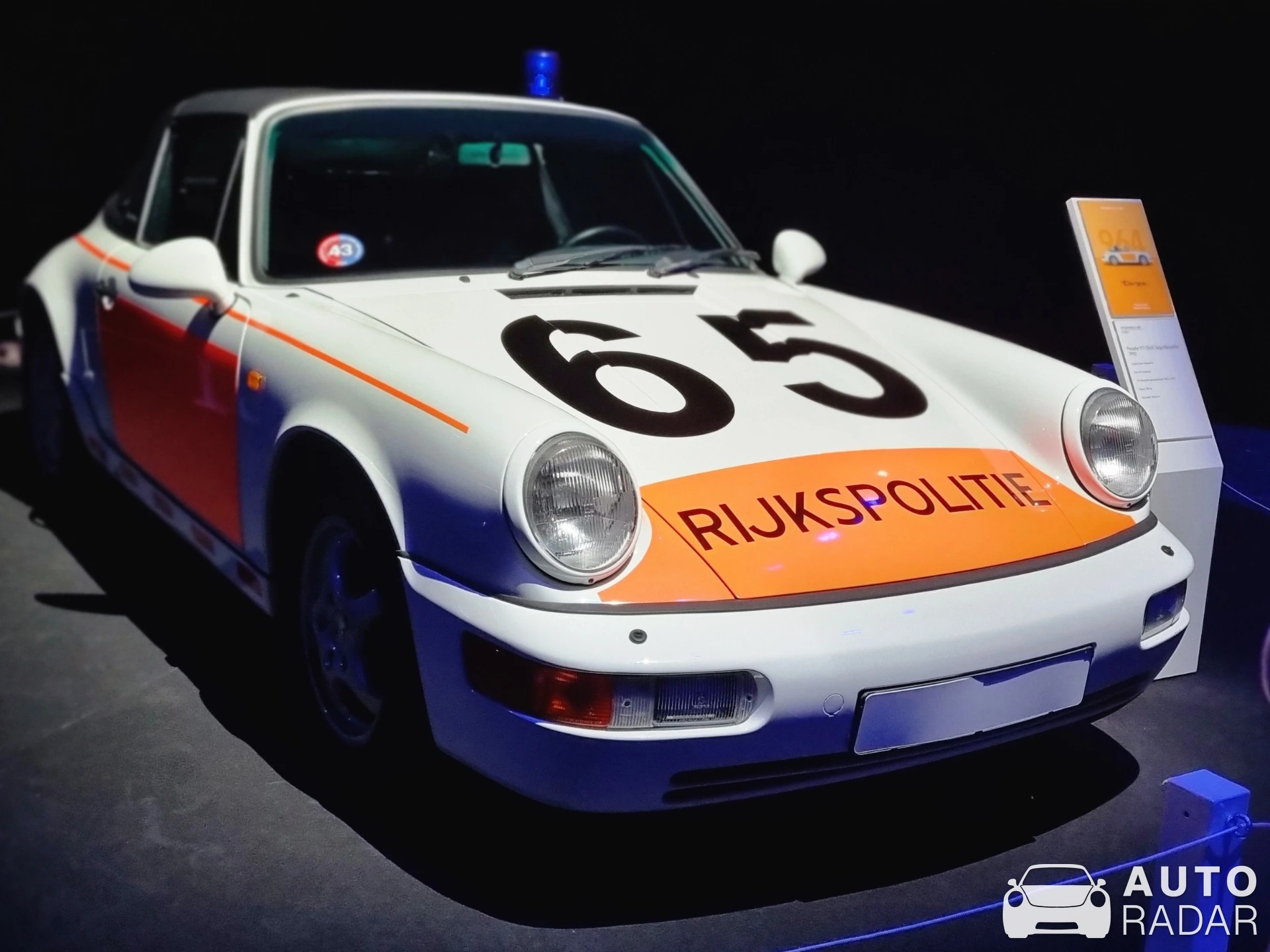 Porsche 964 Targa Rijkspolitie spotted in Amsterdam