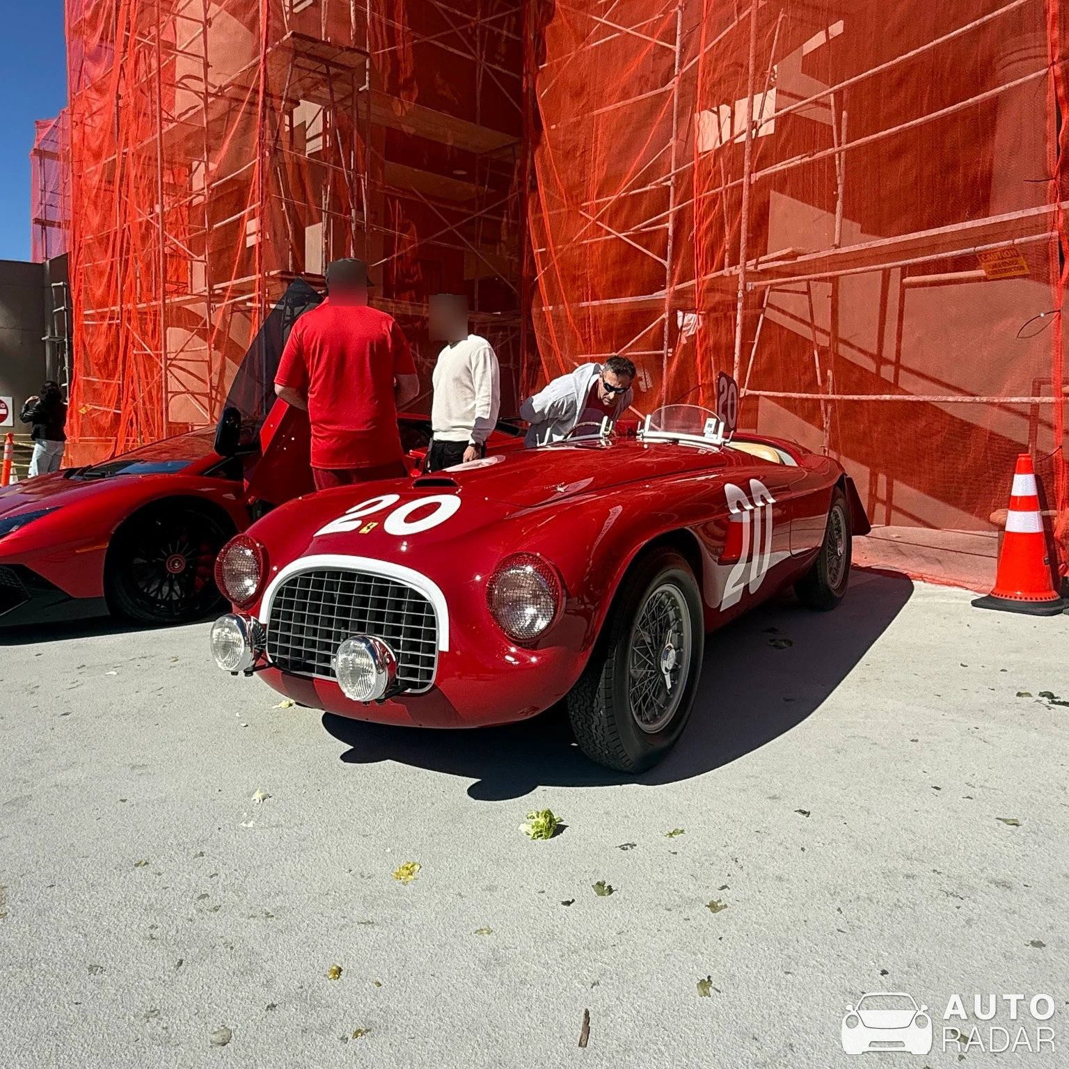 Ferrari 166 MM Touring Barchetta spotted in Walnut