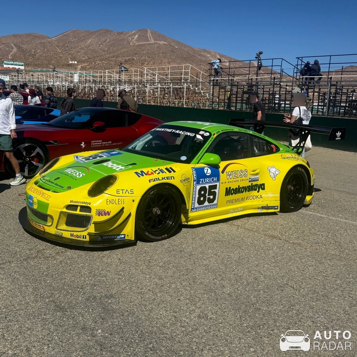 Porsche 997 GT3 RSR spotted in Rosamond