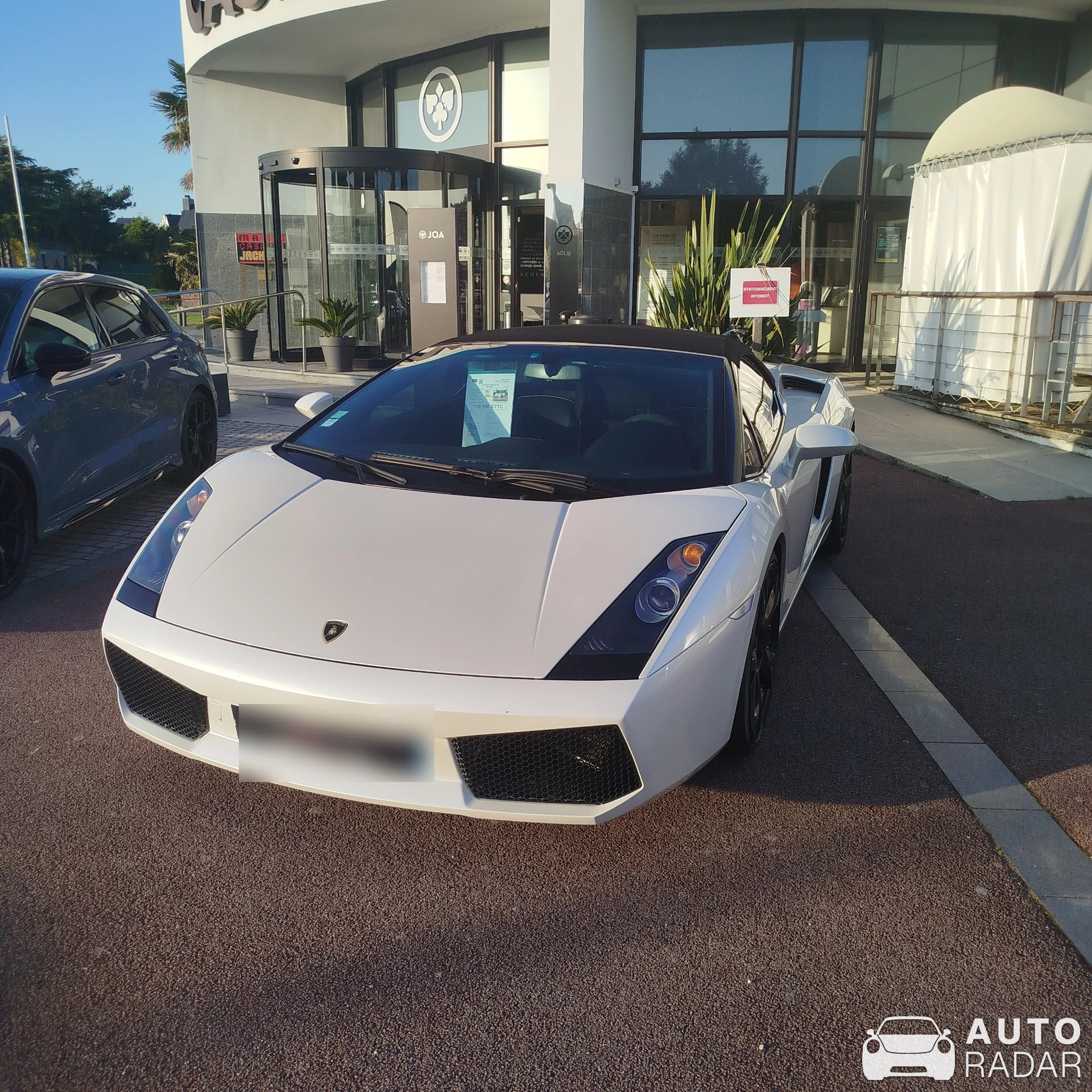 Lamborghini Gallardo Spyder spotted in Arzon, France