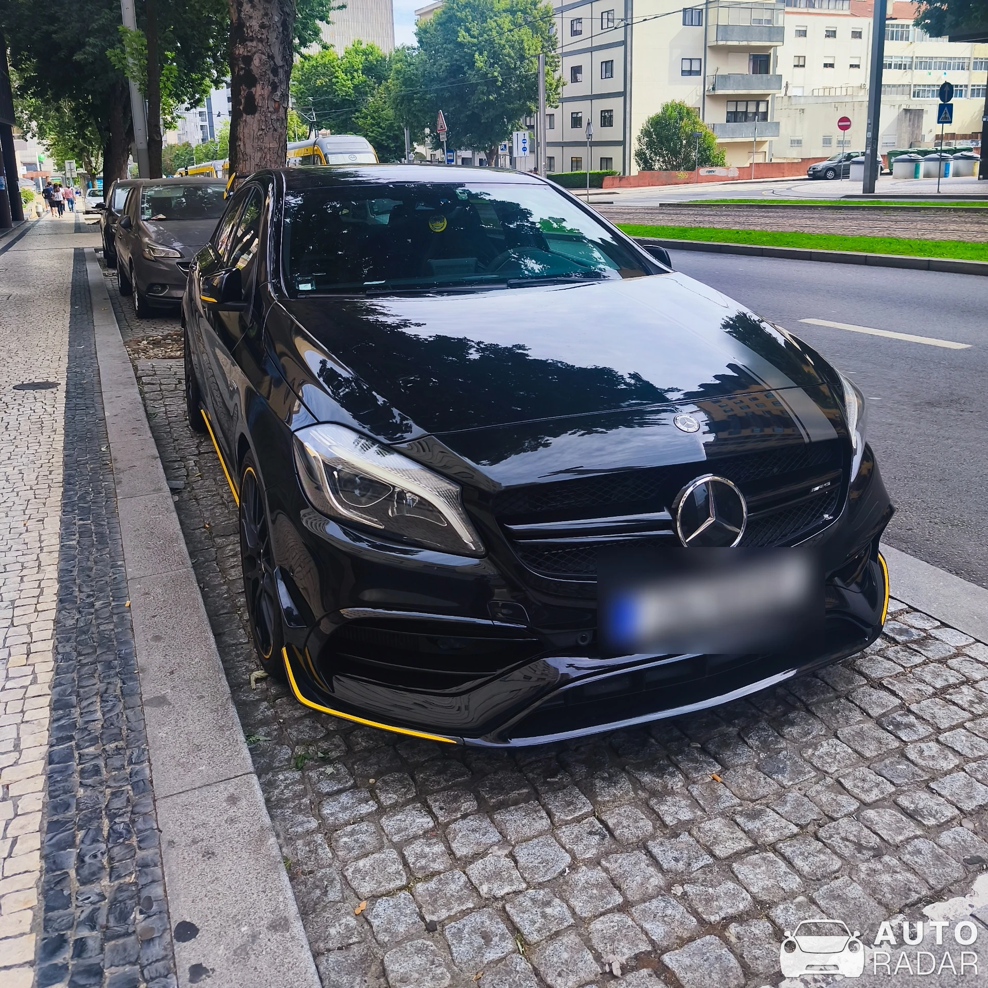 Mercedes-AMG A 45 W176 Yellow Night Edition spotted in Vila Nova de Gaia