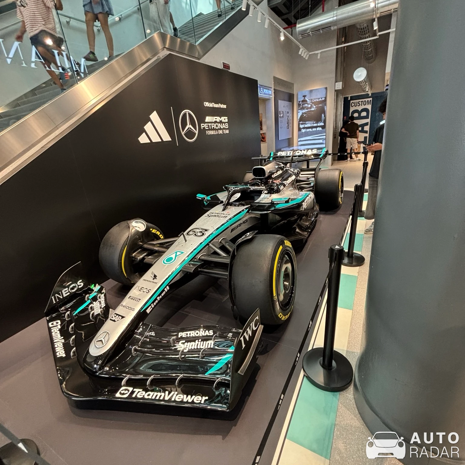 Mercedes-AMG F1 spotted in Mailand