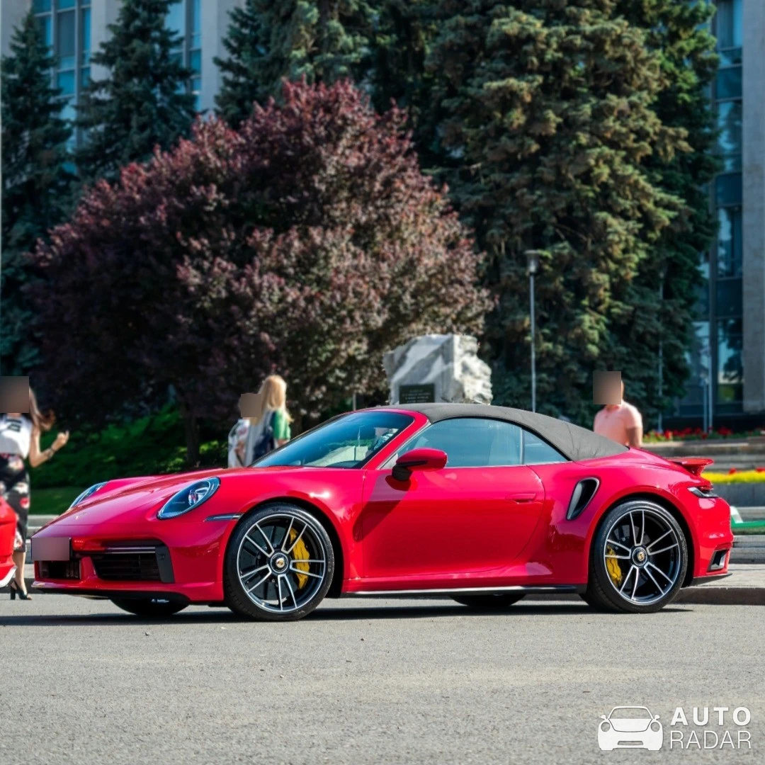 Porsche 992 Turbo S Cabriolet MkI spotted in Codru, Moldova