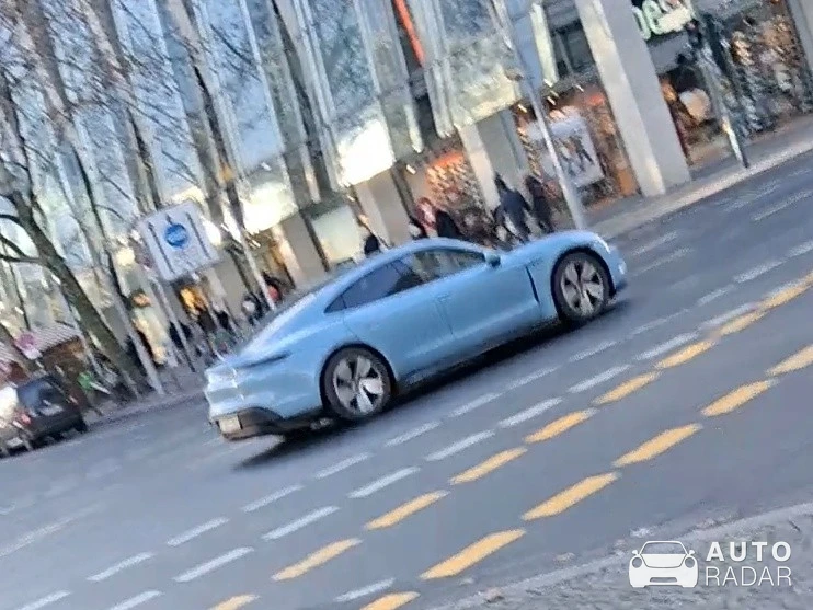 Porsche Taycan spotted in Berlin, Germany