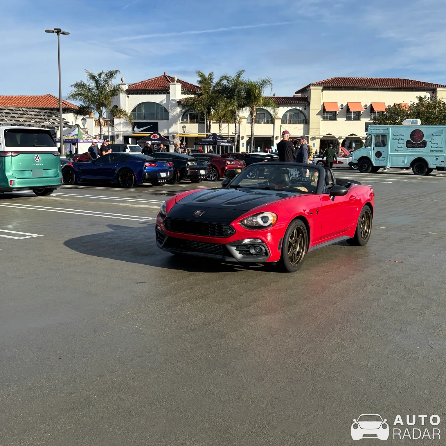 Abarth 124 Spyder spotted in San Clemente, United States