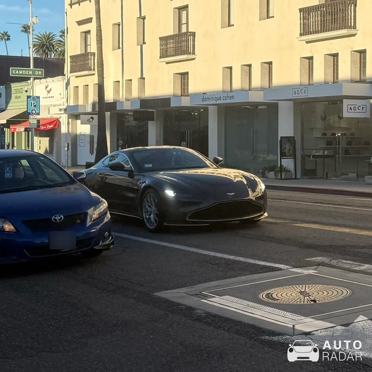 Aston Martin V8 Vantage spotted in Beverly Hills, United States