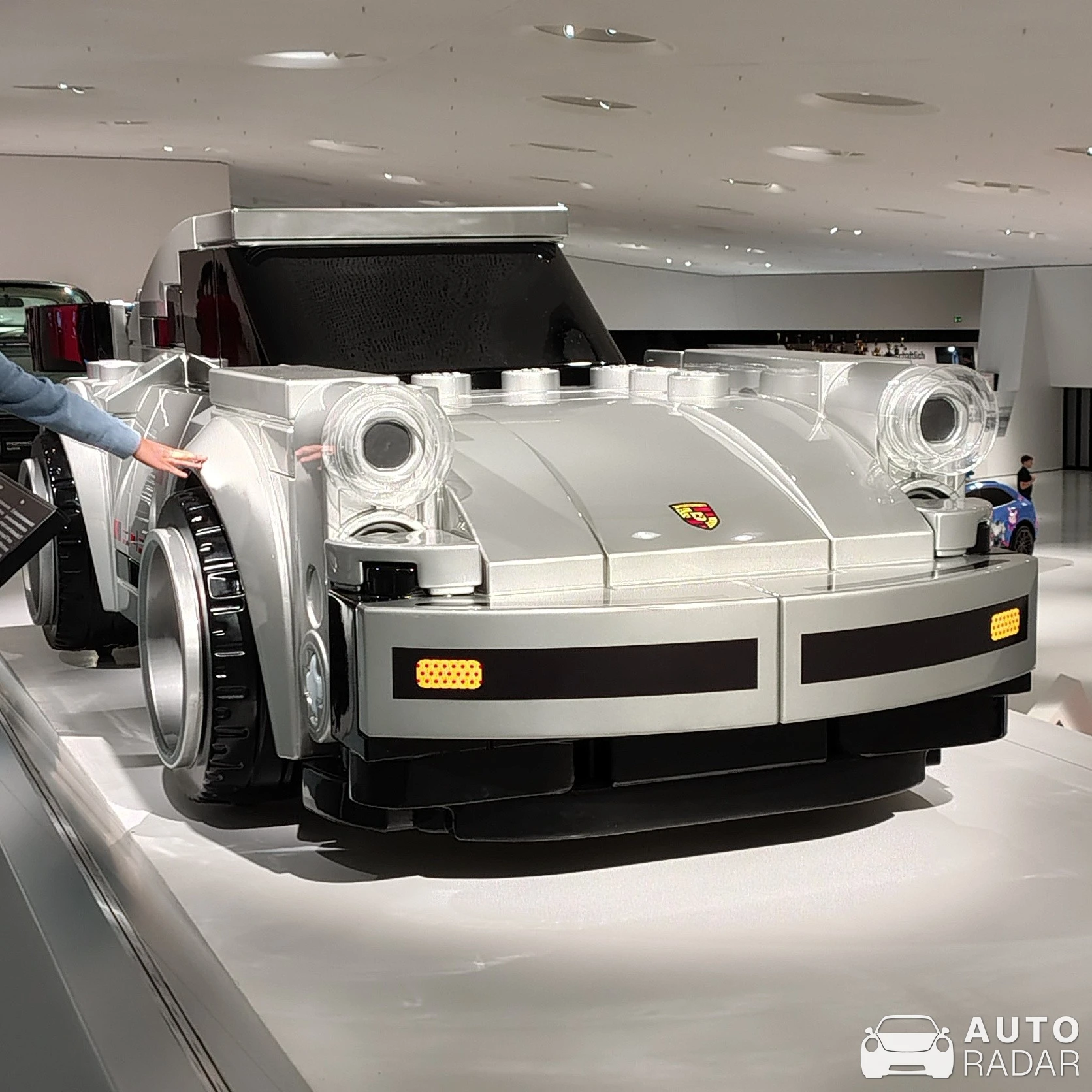 Porsche 930 Turbo Lego Big Brick spotted in Stuttgart