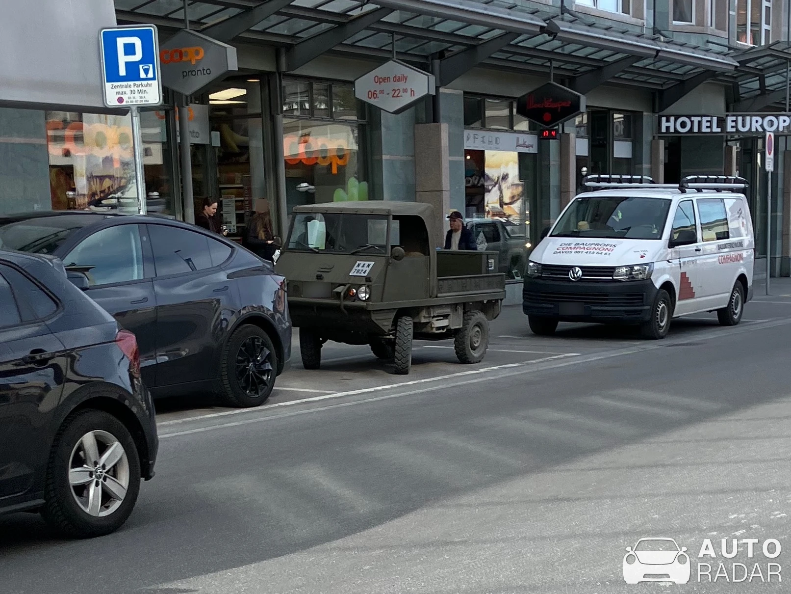 Steyr-Puch Haflinger spotted in Davos