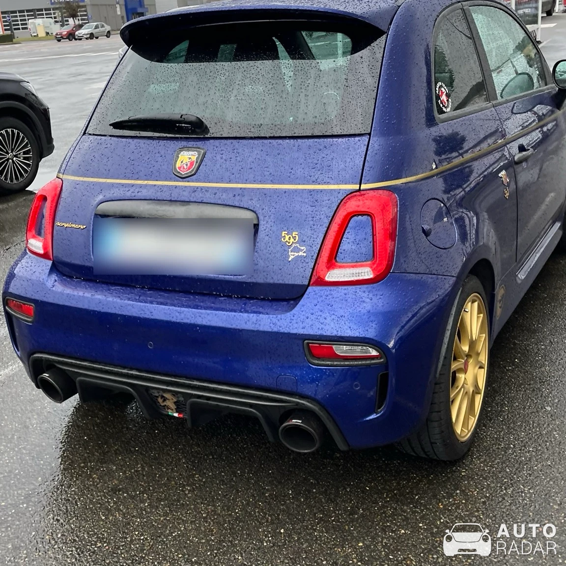 Abarth 595 FRP LB WORKS spotted in Buchelay