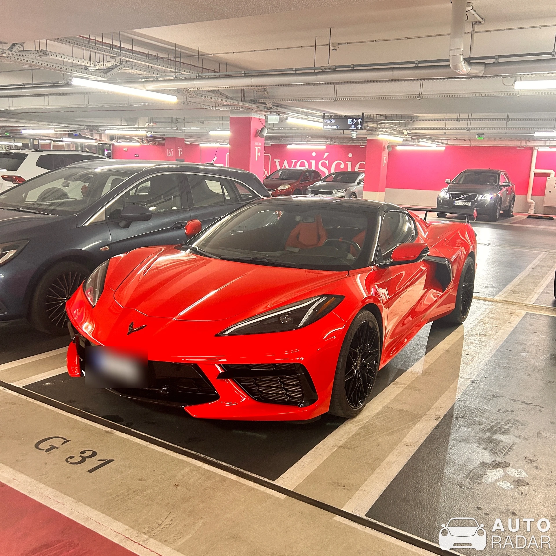 Chevrolet Corvette C8 spotted in Wrocław, Poland