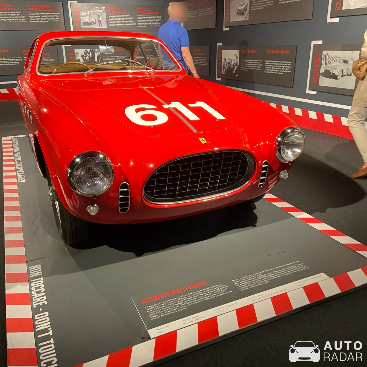 Ferrari 250 MM Berlinetta Pininfarina spotted in Maranello, Italien