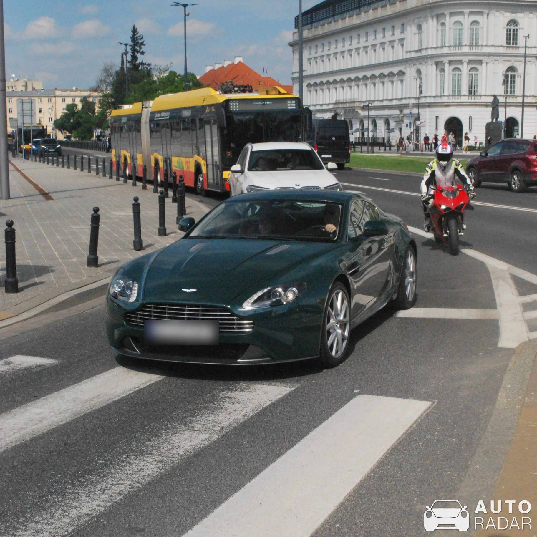 Aston Martin V8 Vantage 2012 spotted in Warszawa, Poland