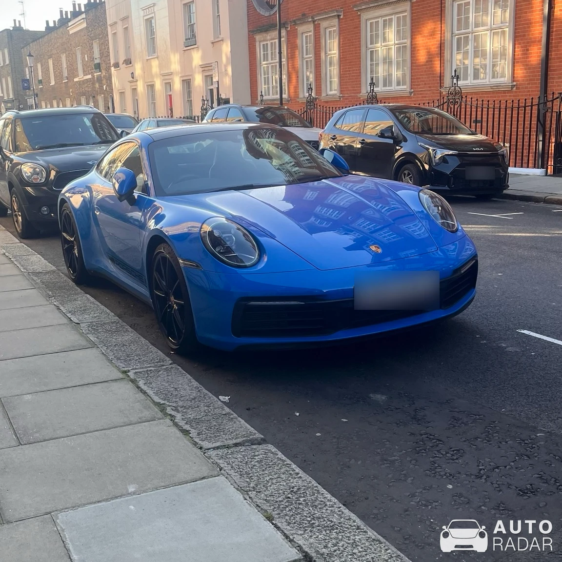Porsche 992 Carrera MkI spotted in Belgravia, United Kingdom