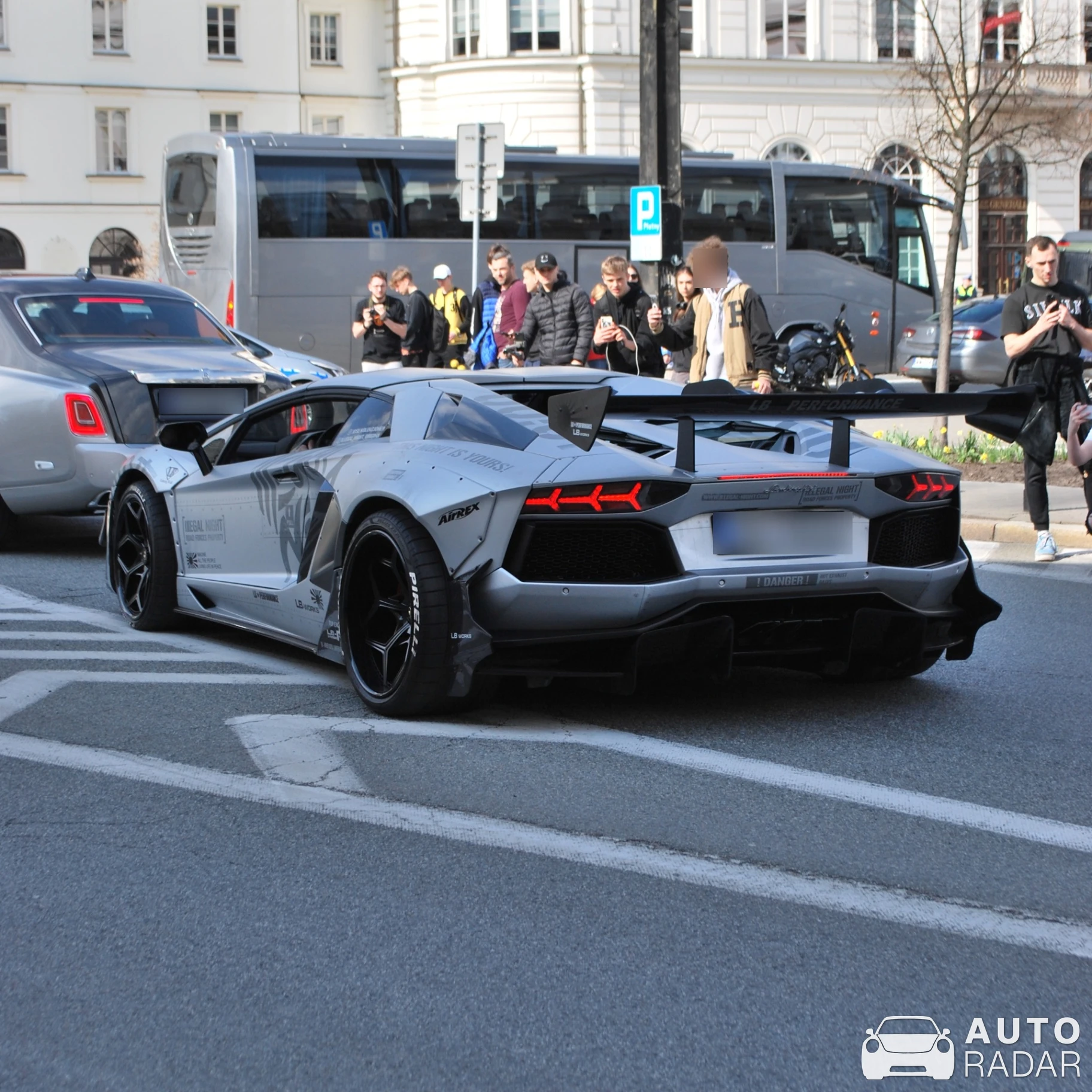 Lamborghini Aventador S LP740-4 Roadster Liberty Walk LB Performance Wide Body spotted in Warszawa
