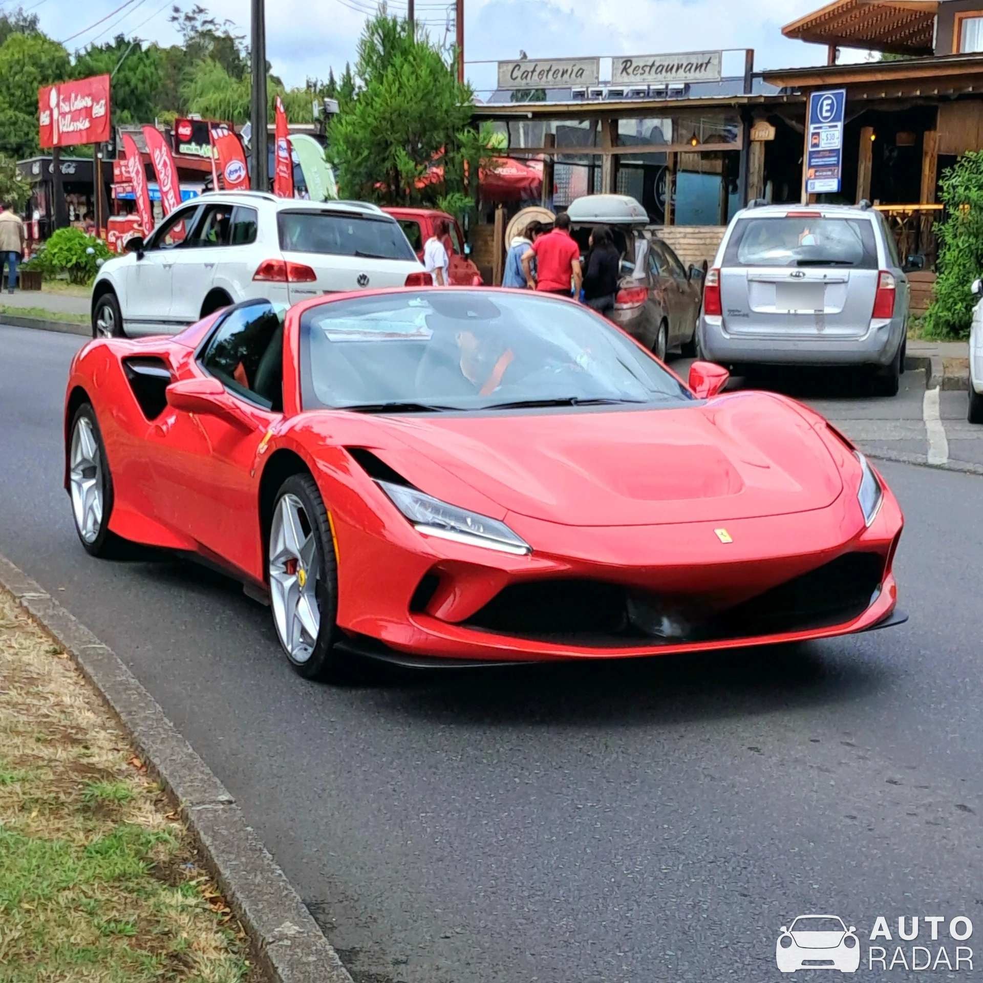 Ferrari F8 Spider spotted in Villarrica, Chile