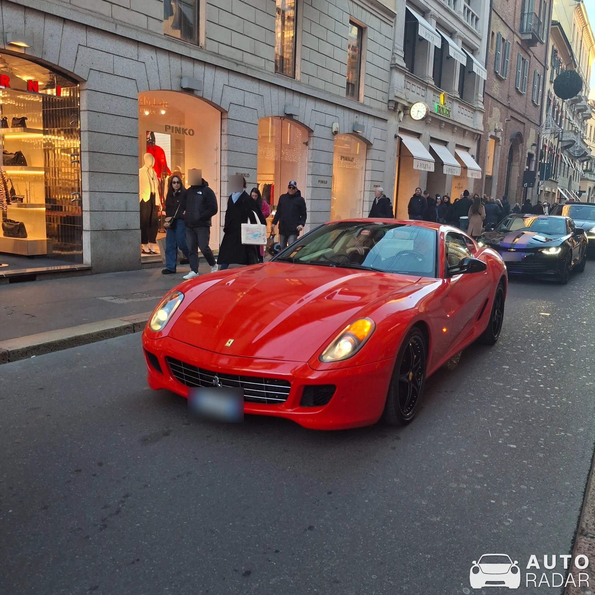 Ferrari 599 GTB Fiorano spotted in Milano, Italy